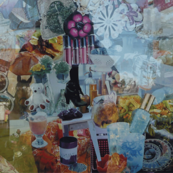 collage i ramme 60x70 cm
