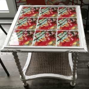 bord med udsnit af billede italienske citroner